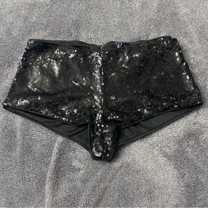 Windsor Black Sequin Shorts size medium